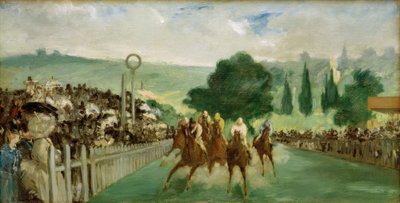 Races at Longchamp by Édouard Manet